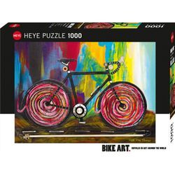 HEYE Puzzle Momentum / Bike Art, 1000 Puzzleteile, Made in Germany, bunt