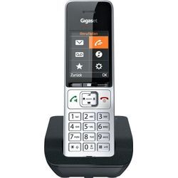 Gigaset COMFORT 500 Schnurloses DECT-Telefon (Mobilteile: 1), silberfarben