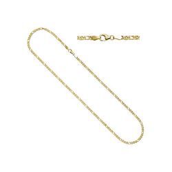 JOBO Goldkette, Zwillings-Panzerkette 585 Gold 45 cm 3 mm, gelb|goldfarben