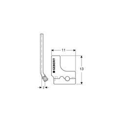 Geberit Mepla Metallrohr-Anschluss-T-Stück m. Dämmbox u. Anschlussverschraubung für Eurokonus aus Messing/Kupfer D 20mm 612362227