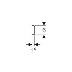 Geberit Montageplatte gerade, einfach 601736001