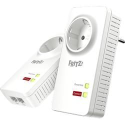 AVM FRITZ!Powerline 1220 Set, Gigabit-Adapter mit integrierter Steckdose 1,200 Mbit/s