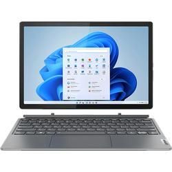 LENOVO IdeaPad Duet 5i, Convertible, mit 12,4 Zoll Display Touchscreen, Intel® CoreTM i5 i5-1235U Prozessor, 8 GB RAM, 256 SSD, Iris® Xe, Storm Grey, Windows 11 Home (64 Bit)