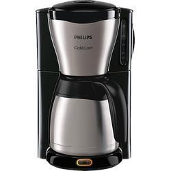 PHILIPS HD7546/20 Café Gaia mit Thermokanne aus Edelstahl, 1,2 Liter, 1000 Watt, Kaffeemaschine Schwarz/Silber