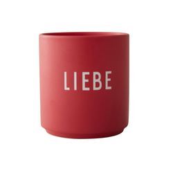 Design Letters - AJ Favourite Porzellan Becher, Liebe / rot