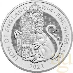 10 Unzen Silbermünze Tudor Beasts Lion 2022