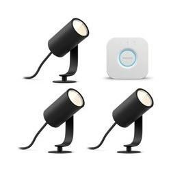 Philips Hue LED Spot Lily Basis Kit (3er-Set) + gratis Philips Hue Bridge