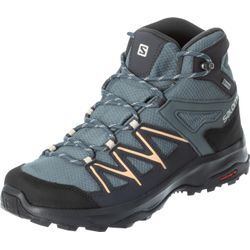 salomon Wanderschuhe Daintree Mid GTX", wasserdicht, atmungsaktiv, für Damen, blau, 41 1/3