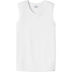 SCHIESSER Tanktop, V-Ausschnitt, breite Träger, für Herren, weiß, 5