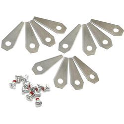 Trade Shop - Trade-Shop 12x Messer Klingen Edelstahl 1mm kompatibel mit Bosch Indego 1100 Connect, Indego 1200 Connect, Indego 1300, Indego m 700