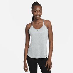 Nike Dri-FIT One Elastika Tanktop mit Standard-Passform für Damen - Grau