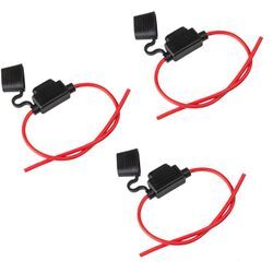 3x kfz Sicherungshalter Flachsicherung max.30A 14AWG pkw Sicherung hifi