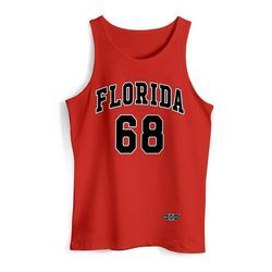Neverless Tanktop Herren Tank-Top Print Florida 86 Trikot College Style Basketball Sport mit Print, rot