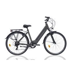 Villette l'Amant Eco, City E-bike, Damen, 10.4 Ah, 7 Gänge, Grau