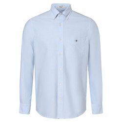 Gant Hemd Herren Regular Fit Baumwolle, hellblau