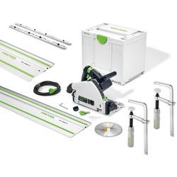 Festool Tauchsäge Kreissäge TS 55 FEBQ Plus FS + 2x FS 1400 + FSV/2 + FSZ 120