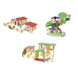 Playtive Set Bauernhof / Feenbaum / Zoo, aus Holz