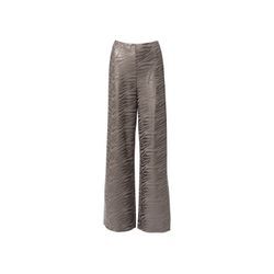 esmara® Damen Hose, Wide Leg, mit Metallic-Animal-Schimmereffekt