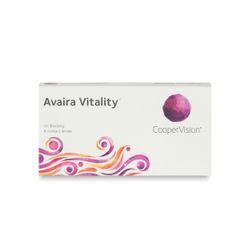 CooperVision Avaira Vitality (6er Packung) Monatslinsen (3 dpt & BC 8.4) mit UV-Schutz