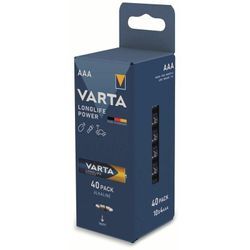 Batterie Alkaline, Micro, aaa, LR03, 1.5V, Longlife Power, 40 Stück - Varta