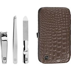 Zwilling CLASSIC INOX Kroko Rahmen-Etui, braun, 3-tlg.