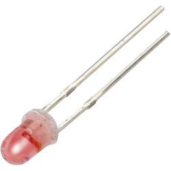 Tru Components - YBR-30FRW00 led bedrahtet Rot, Weiß Rund 3 mm 1400 mcd, 1300 mcd 35 °, 18 ° 20 mA, 2