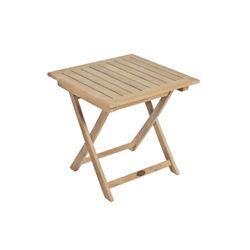 Beistelltisch SOLO, quadratisch, Teak