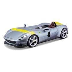 Bburago 18-36912 - Modellauto - Ferrari Monza SP1 Signature Edition (silber, Maßstab 1:43)