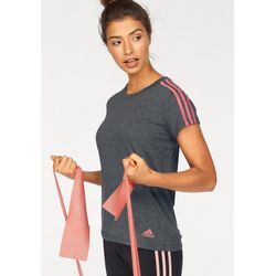 adidas Performance T-Shirt »ESSENTIALS 3S SLIM TEE«, grau-rosé, Gr.XXL