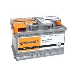 CONTINENTAL 12V, 70 Ah, 680 A Starterbatterie 12V 70Ah 680A für RENAULT FORD OPEL NISSAN CHEVROLET 6777172 91158376 1130882 2800012022280