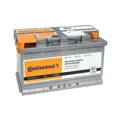 CONTINENTAL EFB 12V, 80 Ah, 800 A Starterbatterie 12V 80Ah 800A für VW FIAT AUDI TOYOTA BMW 000915105ED 61218720722 505326740 2800012040280