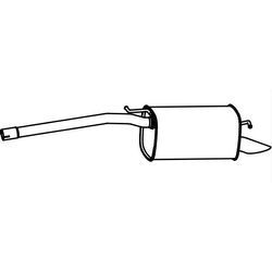 VEGAZ Endschalldämpfer für VW 2K0253609AE VS-542