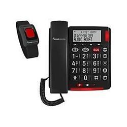 Amplicomms BigTel 50 Alarm Plus - Telefon mit Schnur - Dunkelgrau