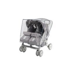 Lorelli Regenschutz Duo, Geschwisterkinderwagen, für alle Zweisitzer Kinderwagen transparent