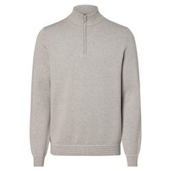 Finshley & Harding Pullover mit Cashmere-Anteil Herren Baumwolle gemustert, ecru