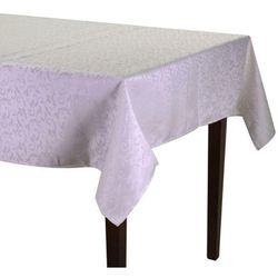 Vacchetti - Weiße finnische Jacquard-Polyester-Tischdecke cm150x180