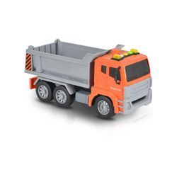 Moni Spielzeug-LKW Muldenkipper 1:12 Sound- und Lichteffekte Kippfunktion Dumper orange