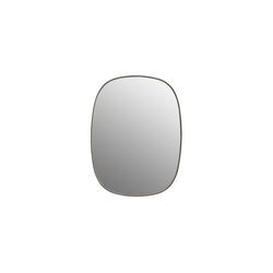 Muuto - Framed Mirror, klein, taupe / Klarglas