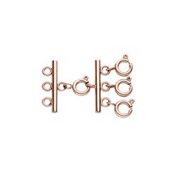 Necklace separator for layering Rose Gold