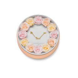 Love Rosebox Round 18k Gold Plated