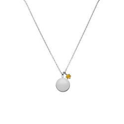 Birthstone November Necklace Silver