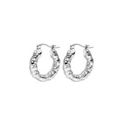 Amalfi Molten Hoops Silver