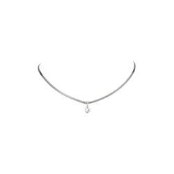 Brilliant Sleek Necklace Silver