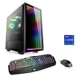 CSL Gaming-PC "Aqueon C99345 Extreme Edition" Computer Gr. Microsoft Windows 11 Home (64 Bit), 32 GB RAM 1000 GB SSD, schwarz