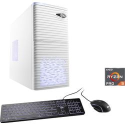 CSL Gaming-PC "Sprint V28812" Computer Gr. Microsoft Windows 11 Home (64 Bit), 8 GB RAM 500 GB SSD, weiß