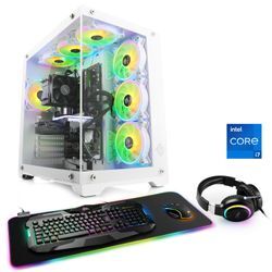 CSL Gaming-PC "Aqueon C77341 Advanced Edition", Computer, weiß, Microsoft Windows 11 Home (64 Bit), 32 GB RAM 2000 GB SSD