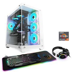 CSL Gaming-PC "Aqueon A56117 Advanced Edition", weiß, Microsoft Windows 11 Home (64 Bit), 16 GB RAM 1000 GB SSD, Computer