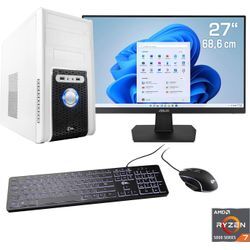 CSL Gaming-PC-Komplettsystem "Sprint V28139", F (A-G), Computer-Komplettsysteme, weiß, Microsoft Windows 11 Home (64 Bit), 16 GB RAM 1000 GB SSD