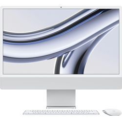 APPLE iMac "iMac 24''" Computer Gr. Mac OS, 8 GB RAM 256 GB SSD, silberfarben (silver) iMac Bestseller