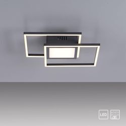 LED Deckenleuchte ASMIN, separat steuerbar, IP20, Schwarz